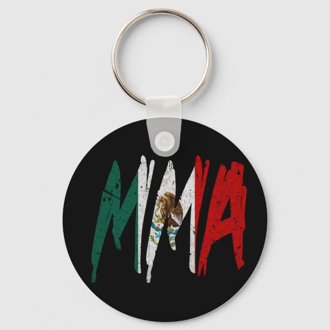 Mexican Flag MMA Key Ring (Front)