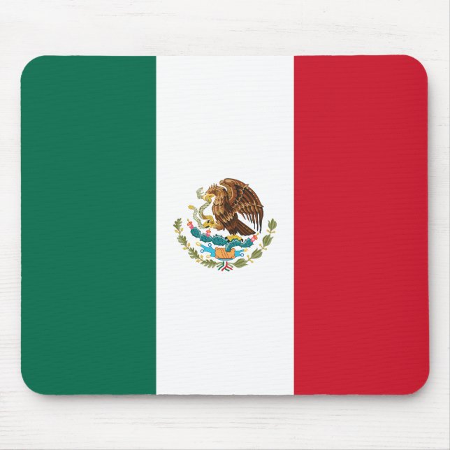 Mexican Flag Mouse Mat (Front)