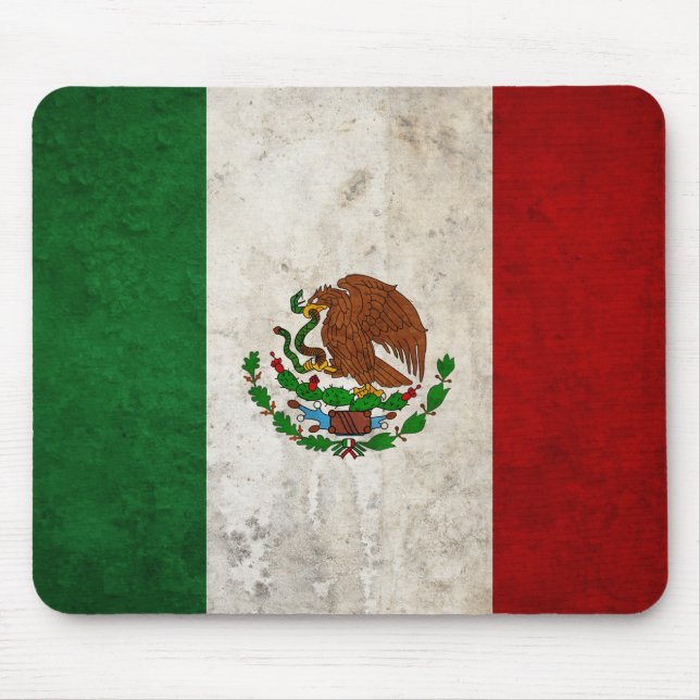 Mexican Flag Mouse Mat (Front)