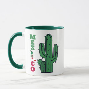 Mexican Flag Mug - Red White Green Coffee Cup