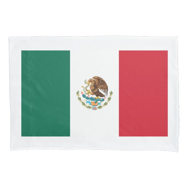 Mexican flag of Mexico custom flag pillowcase (Front)