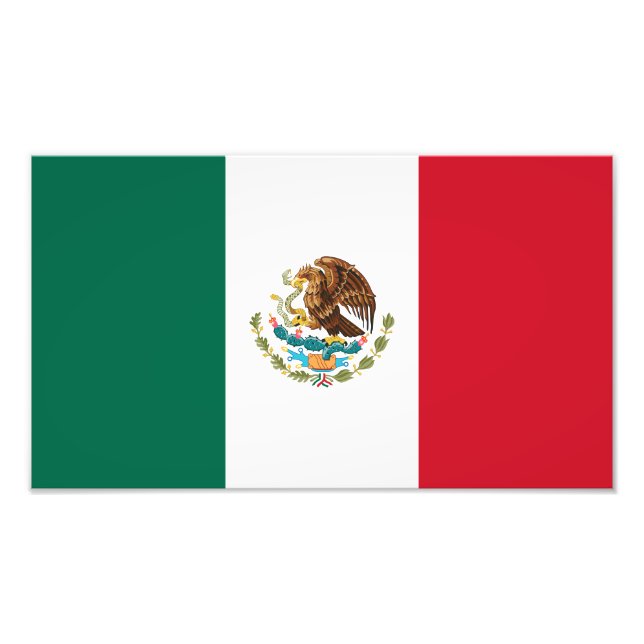 Mexican Flag Photo Print (Front)