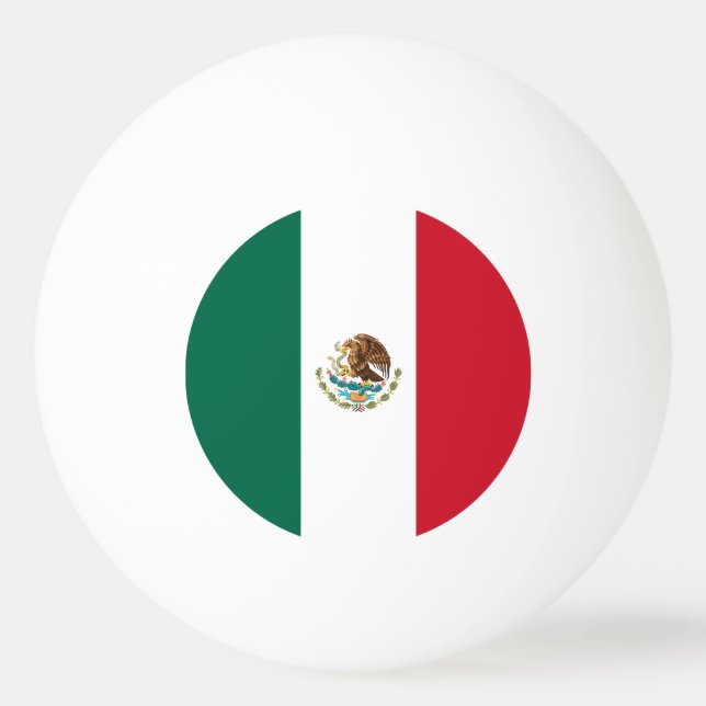 Mexican Flag Ping Pong Ball (Front)
