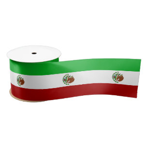 Mexican flag satin ribbon
