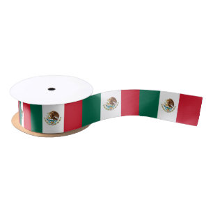 Mexican Flag Satin Ribbon