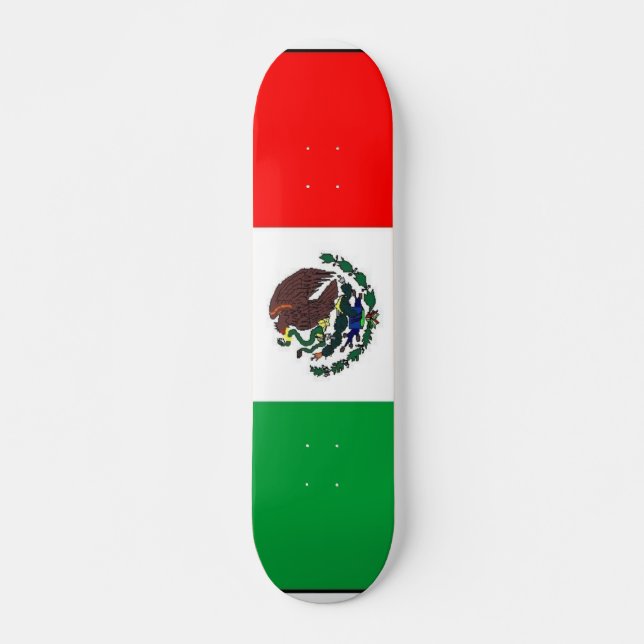 Mexican flag skateboard (Front)