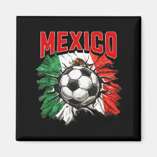 Mexican flag soccer mexico pride futbol family cup magnet