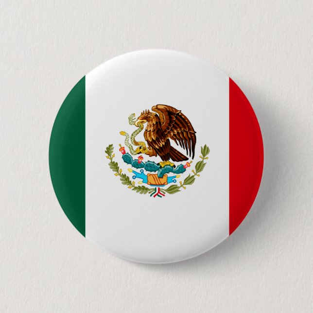 Mexican Flag T-shirts and Gifts 6 Cm Round Badge (Front)