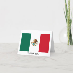 Mexican Flag Thank You Card
