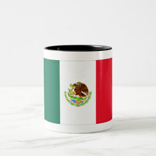 Mexican Flag Two-Tone Coffee Mug