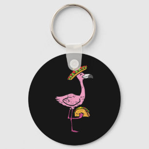 Mexican Flamingo Tacos Cute Cinco De Mayo Fiesta A Key Ring