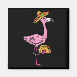 Mexican Flamingo Tacos Cute Cinco De Mayo Fiesta A Magnet
