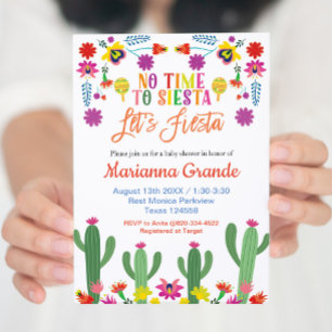 Mexican Floral Fiesta Baby Shower Invitation