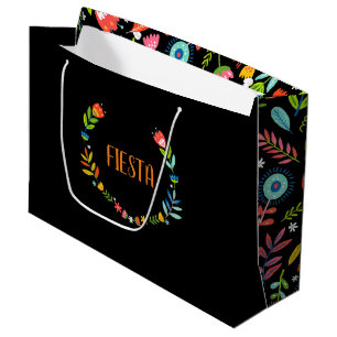 Mexican Floral Large Gift Bag