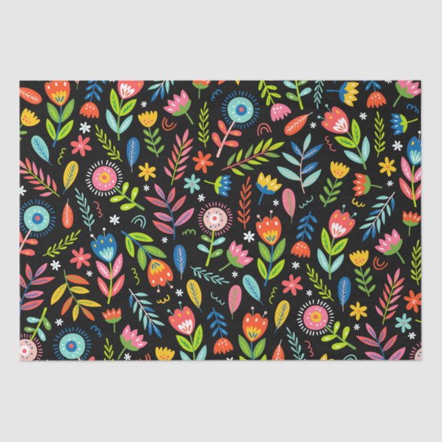 Mexican Floral Tissue Paper (Front)