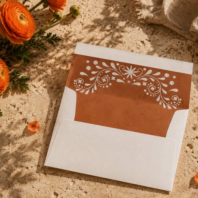 Mexican Floral Wedding  Envelope (Creator Uploaded)