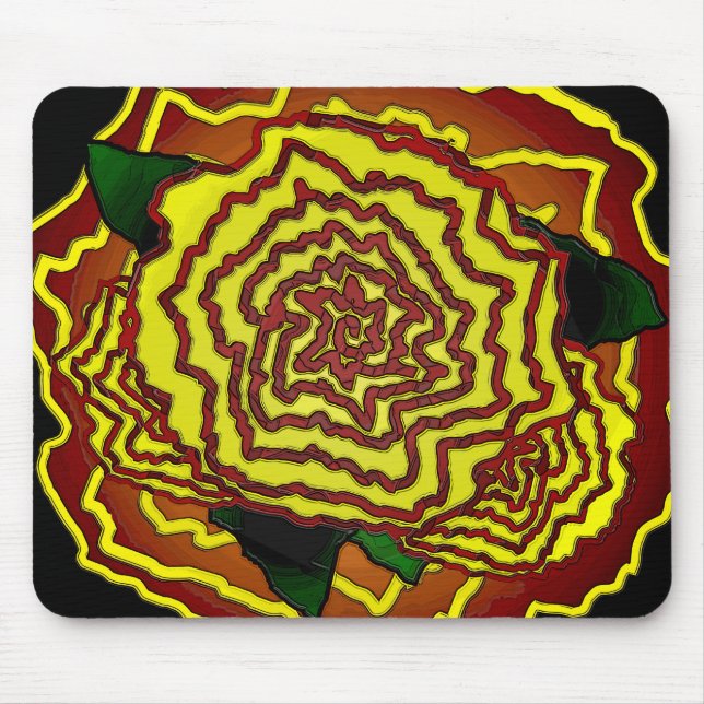 mexican flower mouse mat (Front)