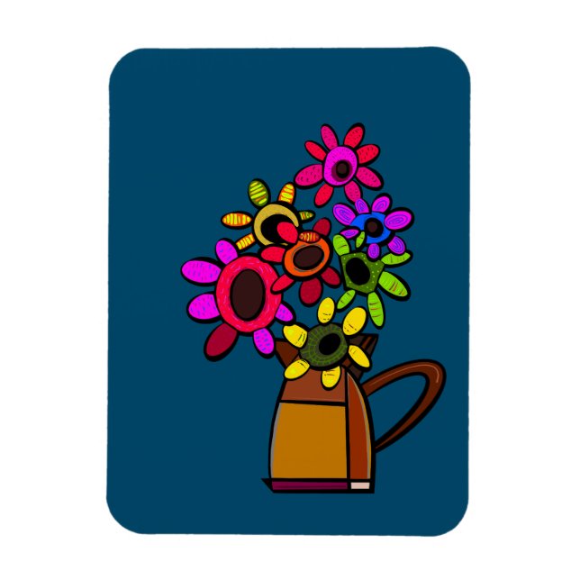 MEXICAN FLOWERS MAGNET (Vertical)