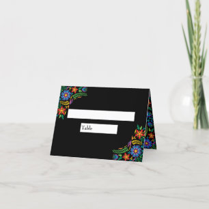 Mexican Flowers Placement Cards