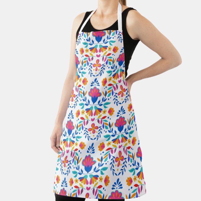 Mexican Folk Art Pattern Apron (Insitu)