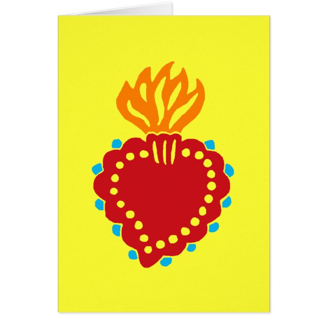 Mexican Folk Art Sacred Heart (Front)