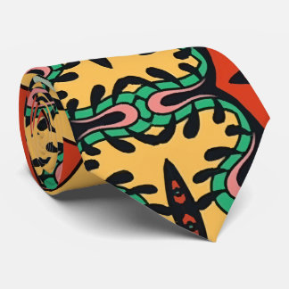 Mexican folk ethnic colourful seamless pattern  tie