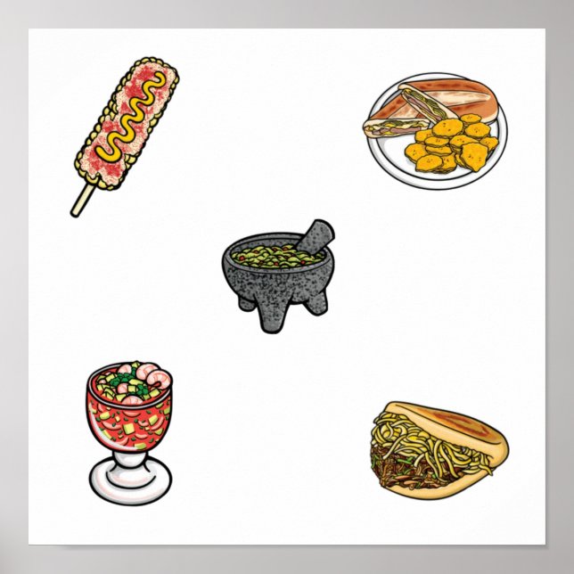 Mexican food collection poster (Front)