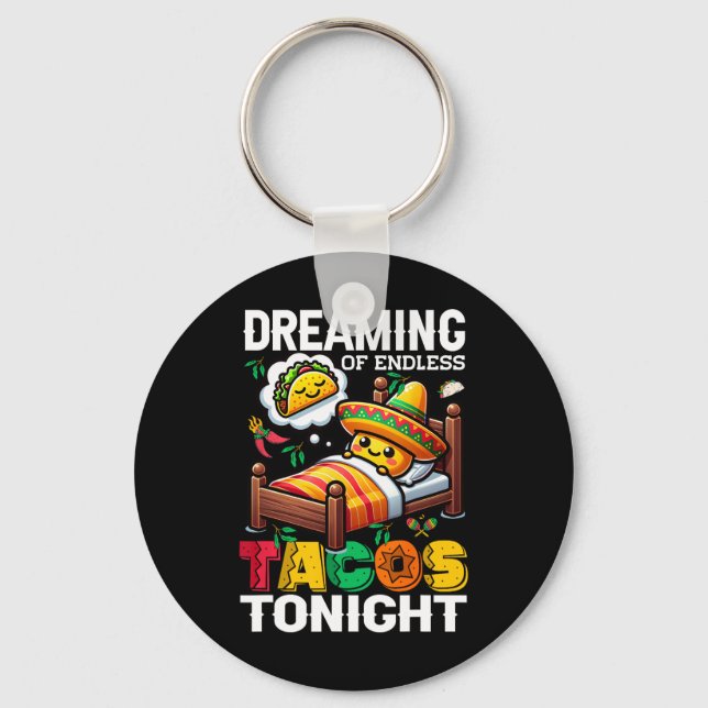 Mexican Food Funny Cinco De Mayo  Key Ring (Front)