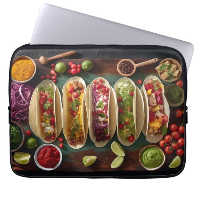 Mexican Food Laptop Sleeve (Front)