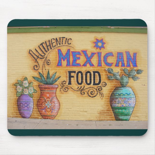 Mexican Food Mural Mouse Mat (Front)