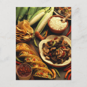 Mexican Food Postcard
