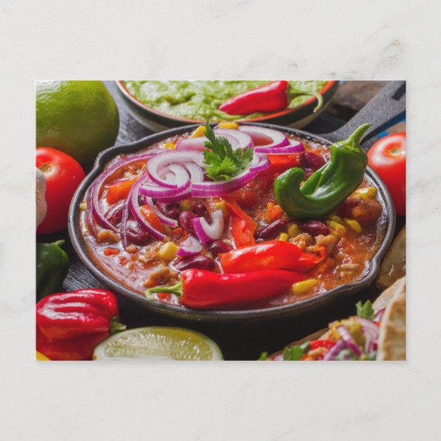 Mexican Food postcard (Front)
