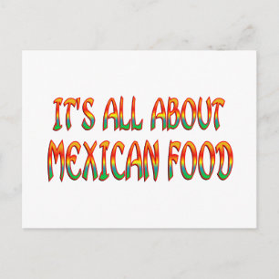Mexican Food Postcard