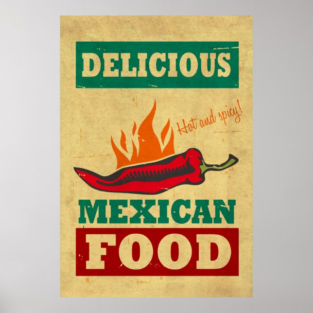 Mexican Food Poster (Front)