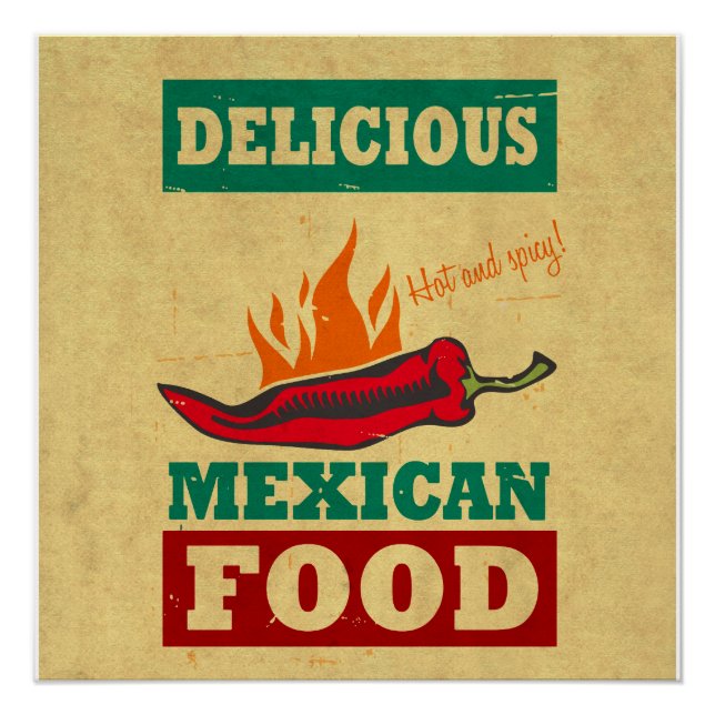 Mexican Food Poster (Front)