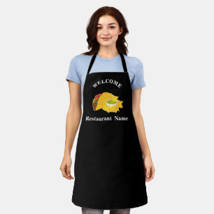Mexican food restaurant welcome tacos Personalised Apron