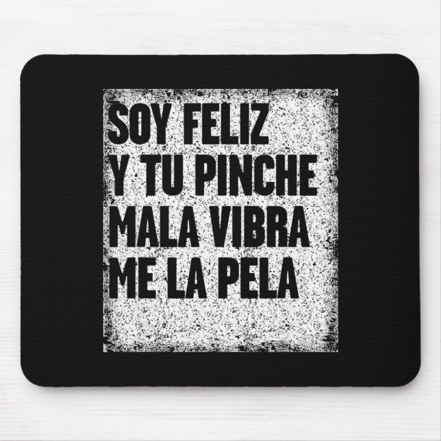 Mexican Funny Camisas Con Mensajes Motivacionales  Mouse Mat (Front)