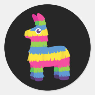 Mexican Funny Pinata Llama Cinco De Mayo  Classic Round Sticker