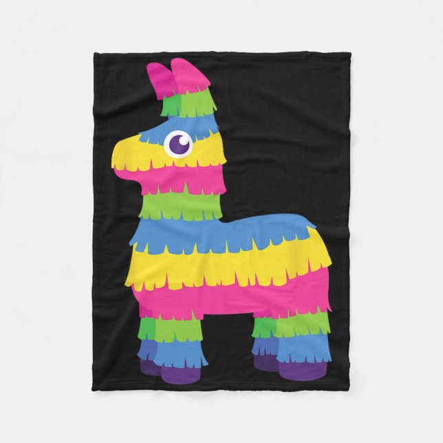 Mexican Funny Pinata Llama Cinco De Mayo  Fleece Blanket (Front)