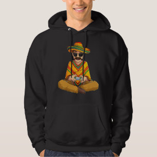 Mexican Gamer Cinco De Mayo Serape Poncho Video Ga Hoodie