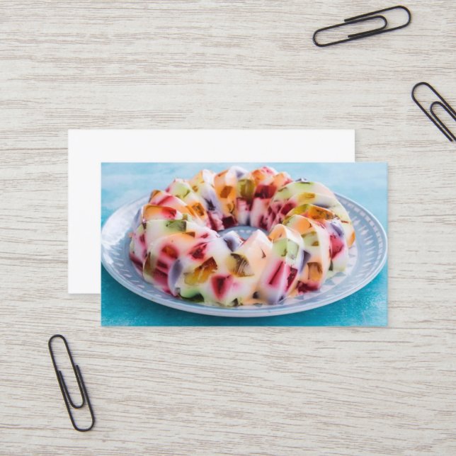 Mexican gelatina business card (Front/Back In Situ)