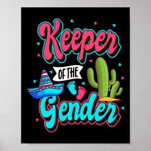 Mexican Gender Reveal Cinco De Mayo Ba Poster