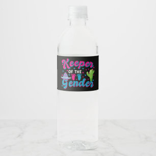 Mexican Gender Reveal Cinco de Mayo Baby Shower  Water Bottle Label