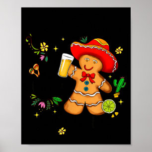 Mexican Gingerbread Christmas Arriba Abajo Al Cent Poster