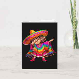 Mexican Girl Cinco De Mayo Sombrero Latina Mexican Card