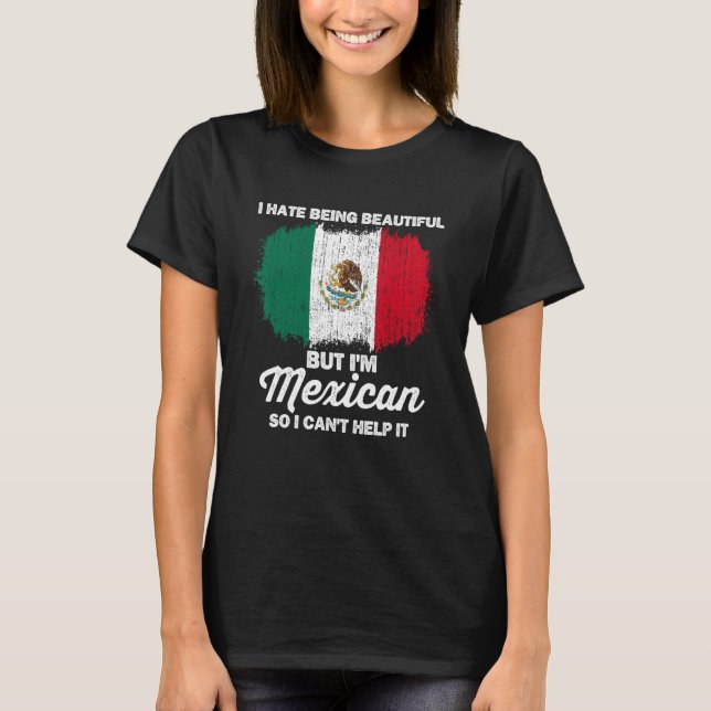 Mexican Girl For Women Mexicana Mexico Flag Men Ki T-Shirt (Front)
