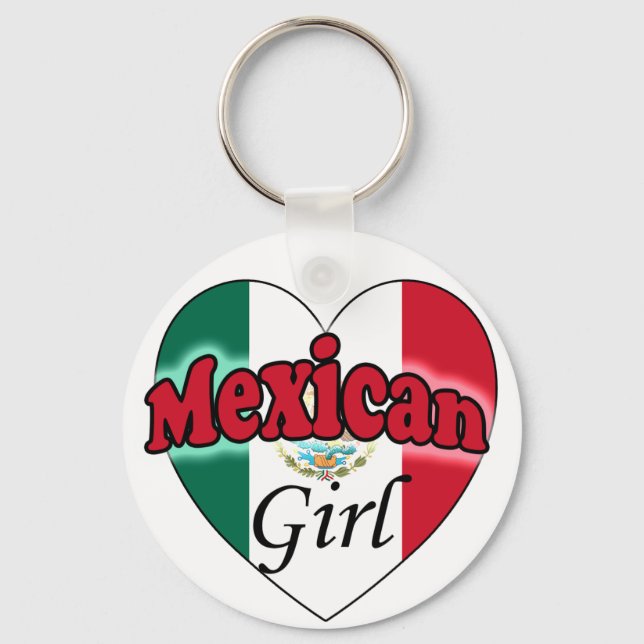 Mexican Girl Key Ring (Front)