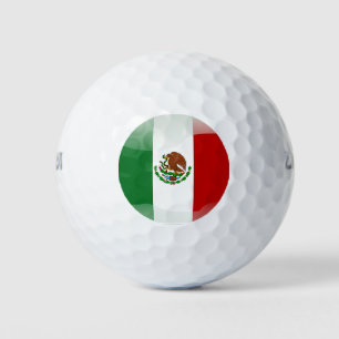 Mexican glossy flag golf balls