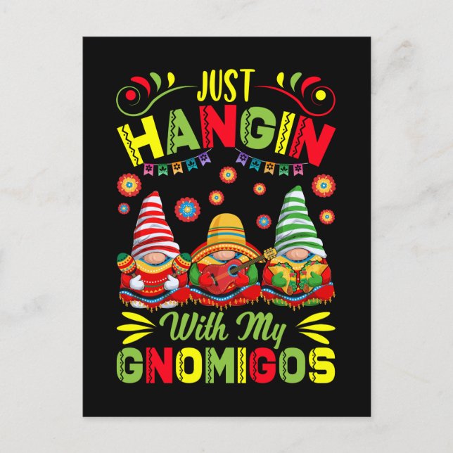 Mexican Gnomes Cinco De Mayo Party Mexican Fiesta Postcard (Front)