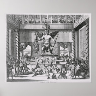 Mexican God Huitzilopochtli Poster